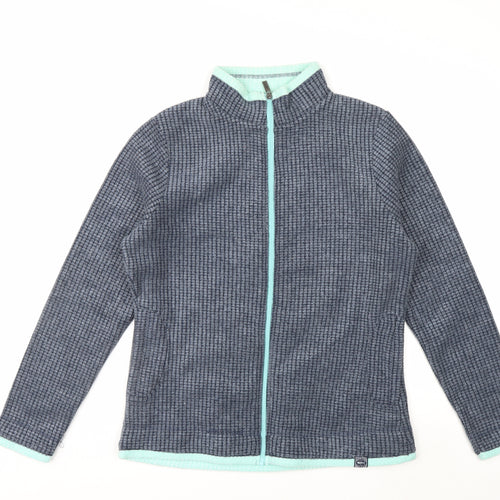 Weird Fish Women's Blue Full Zip Fleece Jacket Size 12