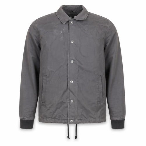 Topman Men's Grey Cotton Coach Jacket Small Button Up Casual