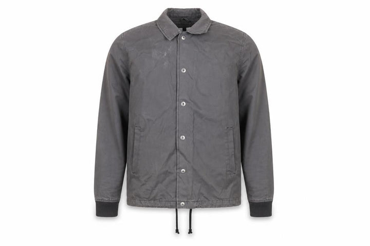 Topman Men's Grey Cotton Coach Jacket Small Button Up Casual