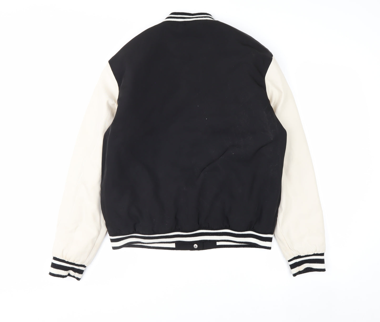 Primark Boys Black Varsity Jacket 14-15 Years NY Logo Button Up