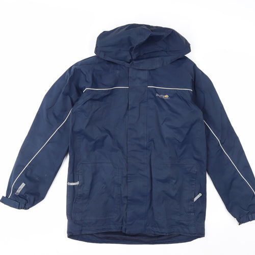 Regatta Men’s Blue Waterproof Hooded Rain Coat Jacket Size 32