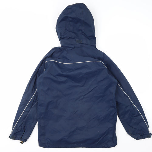 Regatta Men’s Blue Waterproof Hooded Rain Coat Jacket Size 32