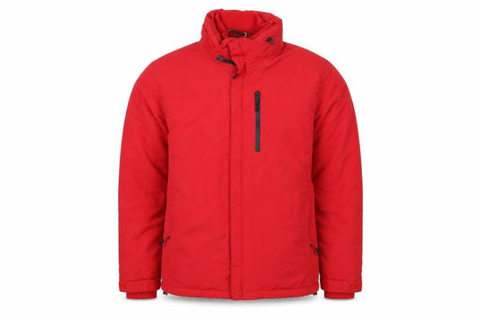 Front view of Marks & Spencer Men’s Red Puffer Jacket M Water Resistant Winter Coat