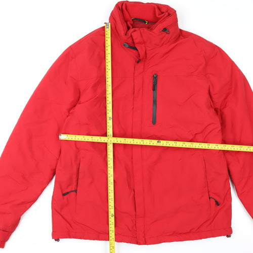 Marks and Spencer Men’s Red Puffer Jacket M Water Resistant Winter Coat