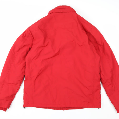 Marks and Spencer Men’s Red Puffer Jacket M Water Resistant Winter Coat