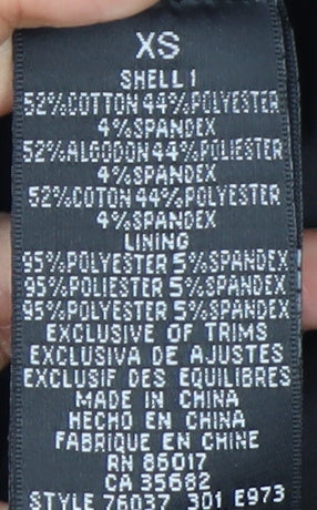 bebe Women’s Black XS Asymmetric Zip Sleeveless Mini Dress