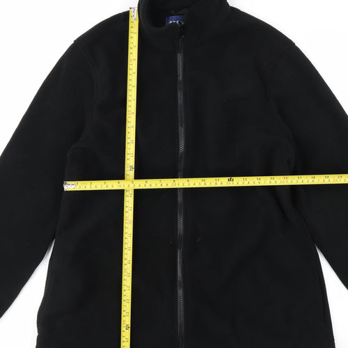 Premier Man Men's Black Fleece Full Zip Jacket Size M