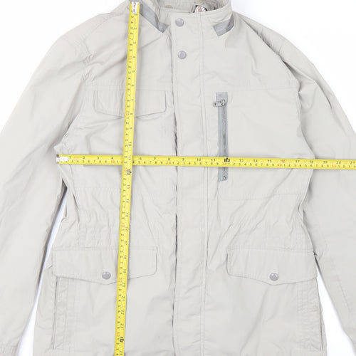OLZEN Women’s Beige L Parka Jacket with Zip Pockets