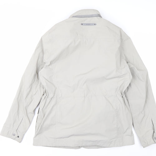 OLZEN Women’s Beige L Parka Jacket with Zip Pockets