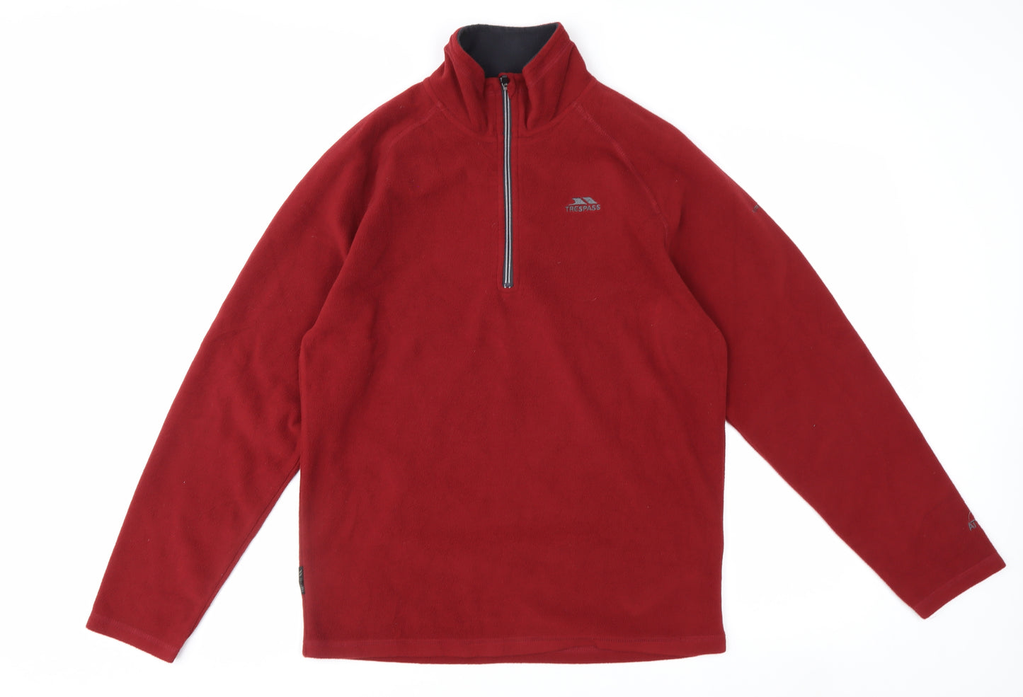 Trespass Men's Red Fleece 1/2 Zip Pullover Sweatshirt Size M