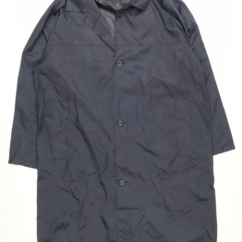 Rainstar Men's Blue M Waterproof Nylon Long Rain Coat