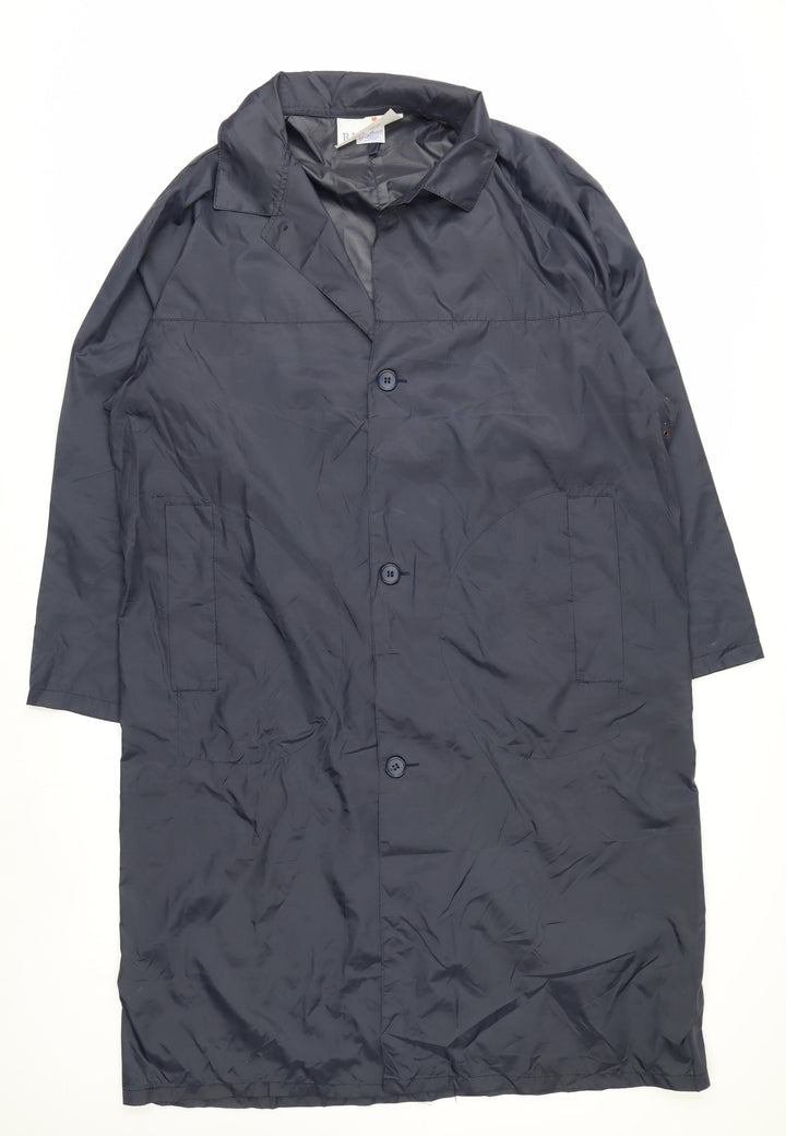 Rainstar Men's Blue M Waterproof Nylon Long Rain Coat