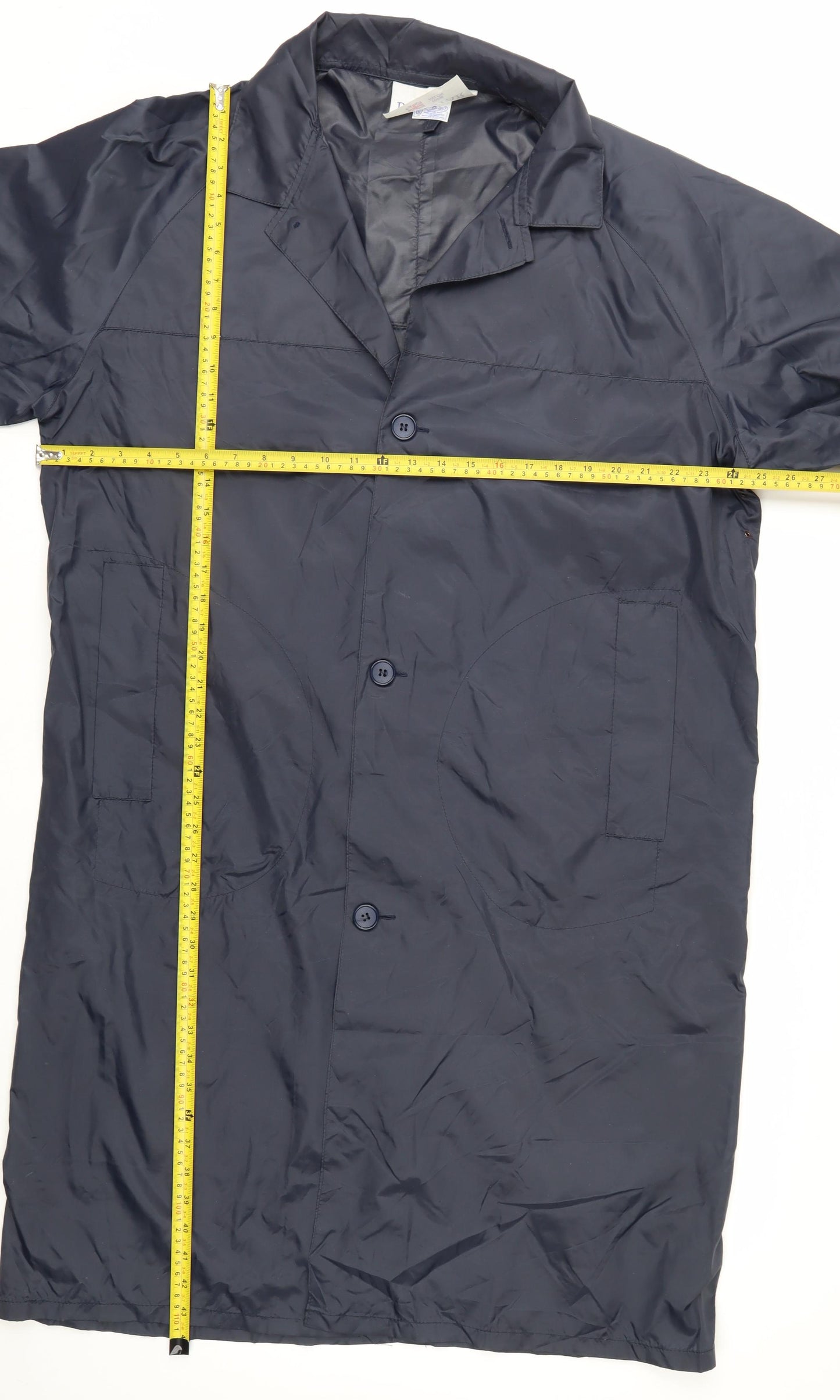 Rainstar Men's Blue M Waterproof Nylon Long Rain Coat