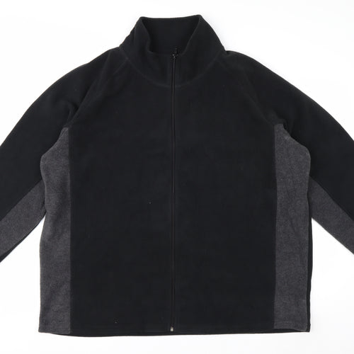 Studio Men's Black 3XL Fleece Full Zip Jacket