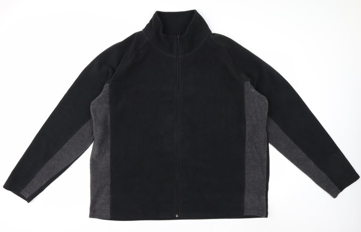 Studio Men's Black 3XL Fleece Full Zip Jacket