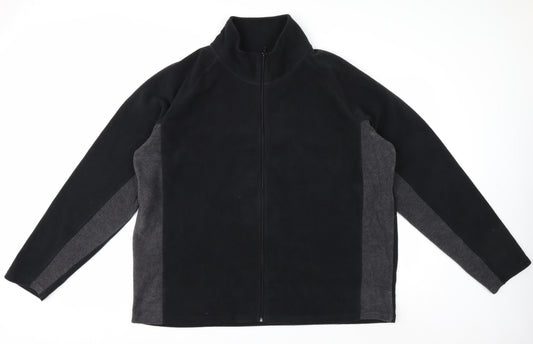 Studio Men's Black 3XL Fleece Full Zip Jacket