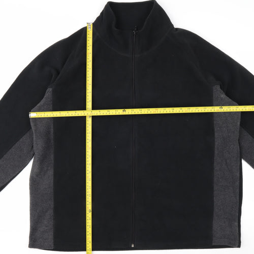 Studio Men's Black 3XL Fleece Full Zip Jacket