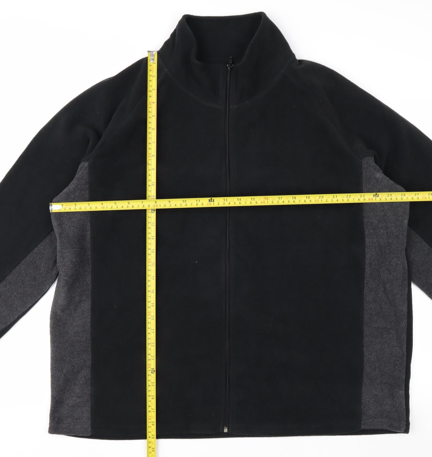 Studio Men's Black 3XL Fleece Full Zip Jacket