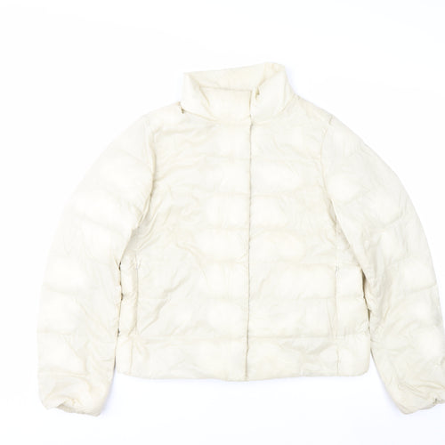 Uniqlo Women Ivory Ultra Light Down Puffer Jacket S