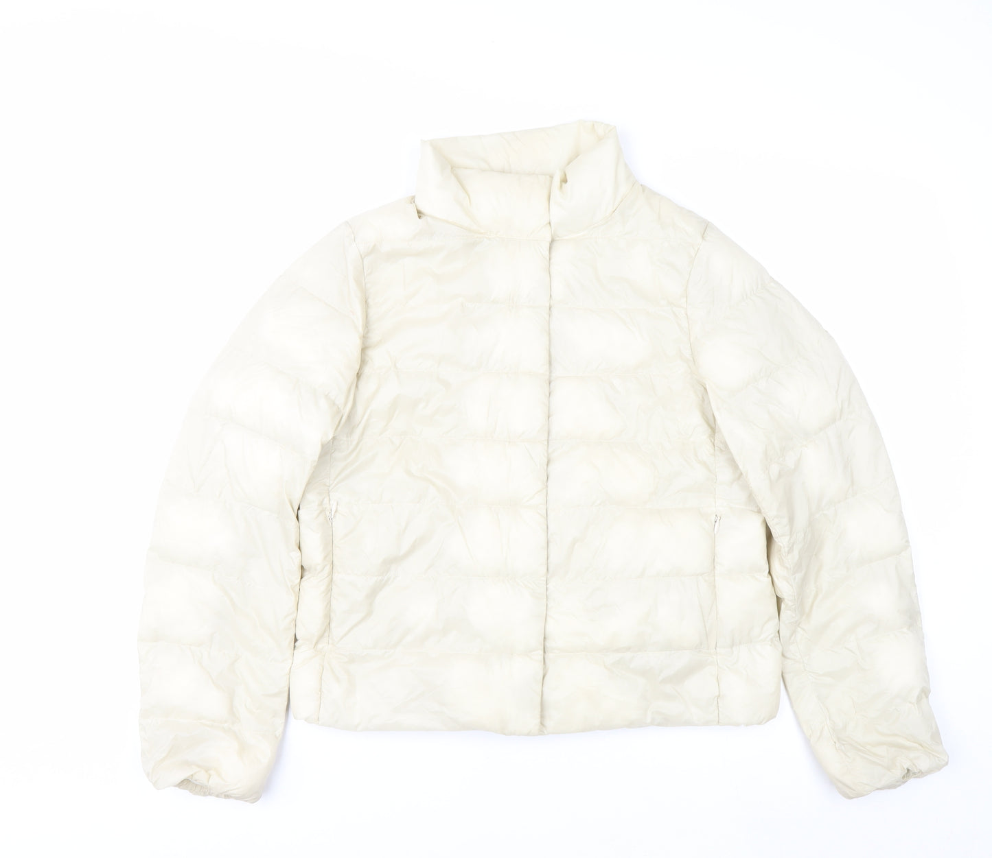 Uniqlo Women Ivory Ultra Light Down Puffer Jacket S