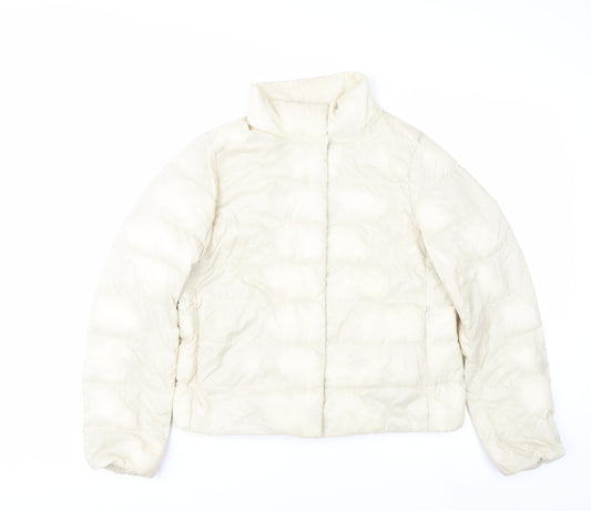 Uniqlo Women Ivory Ultra Light Down Puffer Jacket S