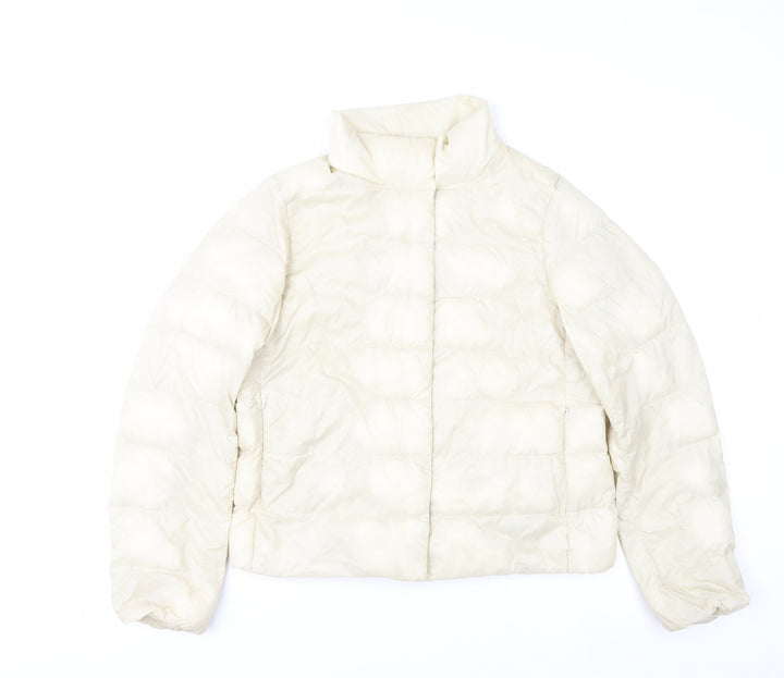 Uniqlo Women Ivory Ultra Light Down Puffer Jacket S