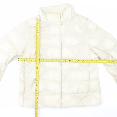 Uniqlo Women Ivory Ultra Light Down Puffer Jacket S