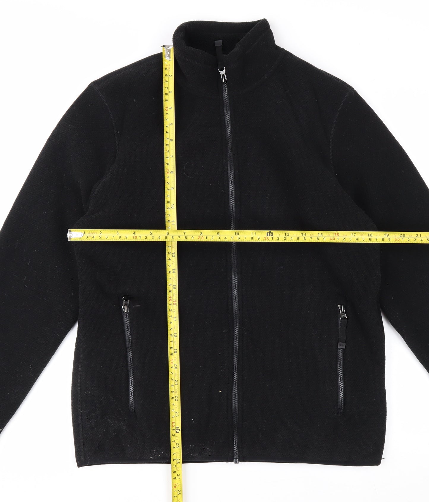 32 Degrees Heat Men's Black Fleece Full Zip Jacket Size S