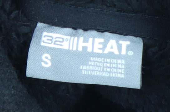 32 Degrees Heat Men's Black Fleece Full Zip Jacket Size S