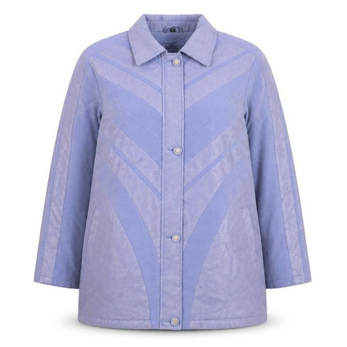 Finesse Womens Blue Mid-Length Coat Size 14 Polyester Blend