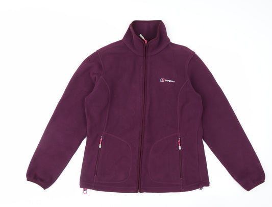 Berghaus Women's Purple Fleece Jacket Size 12 Lightweight Outdoor