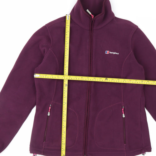 Berghaus Women's Purple Fleece Jacket Size 12 Lightweight Outdoor