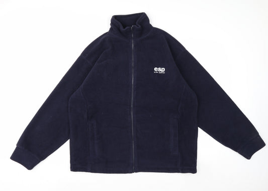 ØRN Men's Blue Full Zip Fleece Work Jacket L Regular Fit