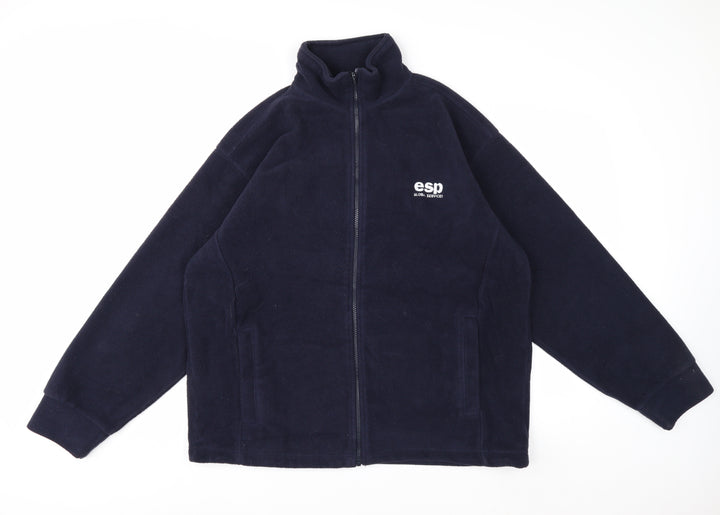 ØRN Men's Blue Full Zip Fleece Work Jacket L Regular Fit