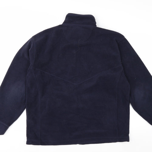 ØRN Men's Blue Full Zip Fleece Work Jacket L Regular Fit