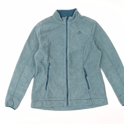 Quechua Women's Blue Full Zip Fleece Jacket Size L Outdoor Wear