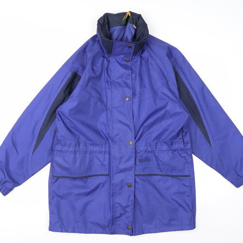 Regatta Womens Blue Waterproof Rain Coat Jacket UK 14