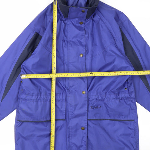 Regatta Womens Blue Waterproof Rain Coat Jacket UK 14