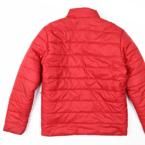 MRzexe Men's Red 2XL Puffer Jacket Lightweight Quilted Zip Coat