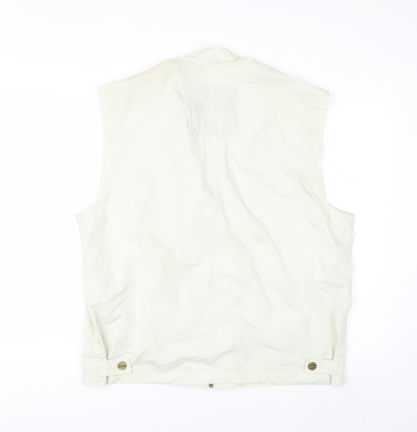 XT Sport Men's Beige Cotton Waistcoat L Hiking Fishing Outdoor Vest