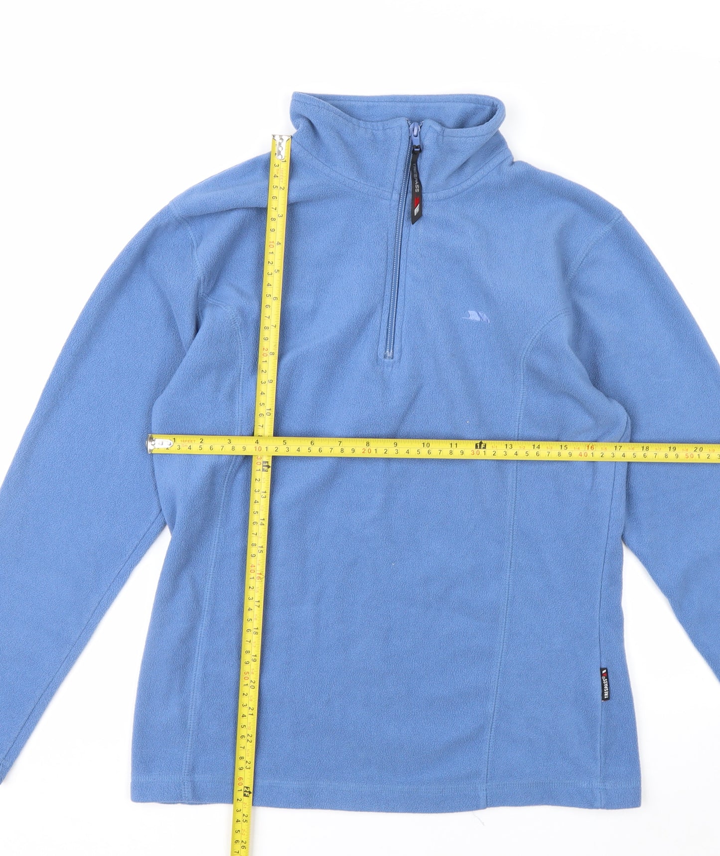 Trespass Women's Blue Fleece Pullover Sweatshirt Medium 1/2 Zip
