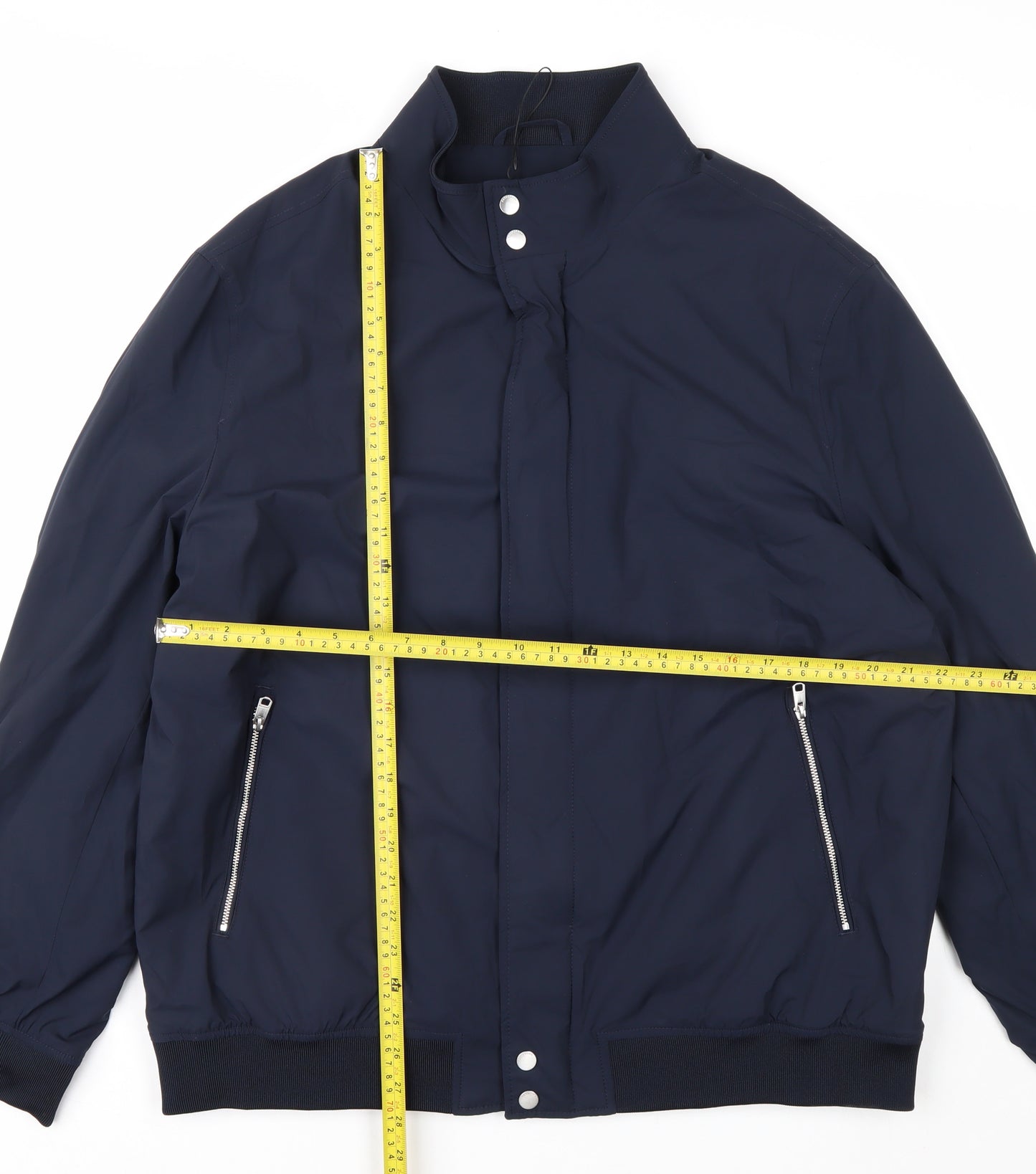 Marks and Spencer Mens Blue XL Bomber Jacket Polyester Lined