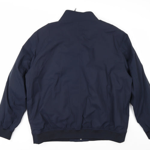 Marks and Spencer Mens Blue XL Bomber Jacket Polyester Lined
