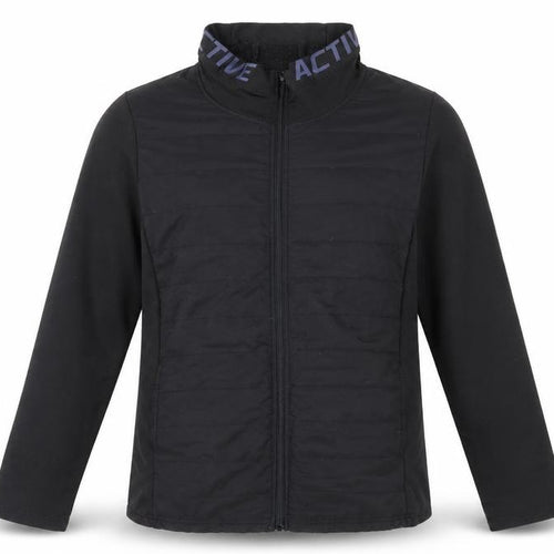 Active by Zizzi Black Softshell Mid-Length Full Zip Jacket M