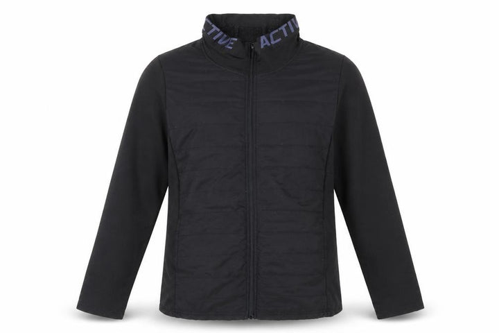Active by Zizzi Black Softshell Mid-Length Full Zip Jacket M