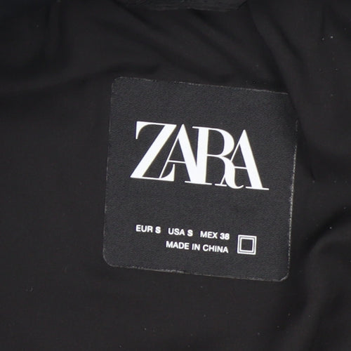 Zara Womens Black Padded Waistcoat Bodywarmer Size S