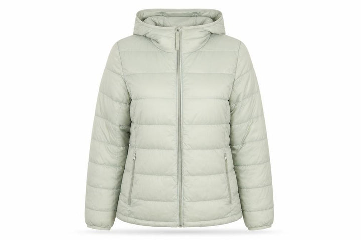 Abercrombie & Fitch Women's Green M Hooded Puffer Jacket