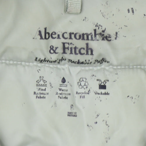Abercrombie & Fitch Women's Green M Hooded Puffer Jacket