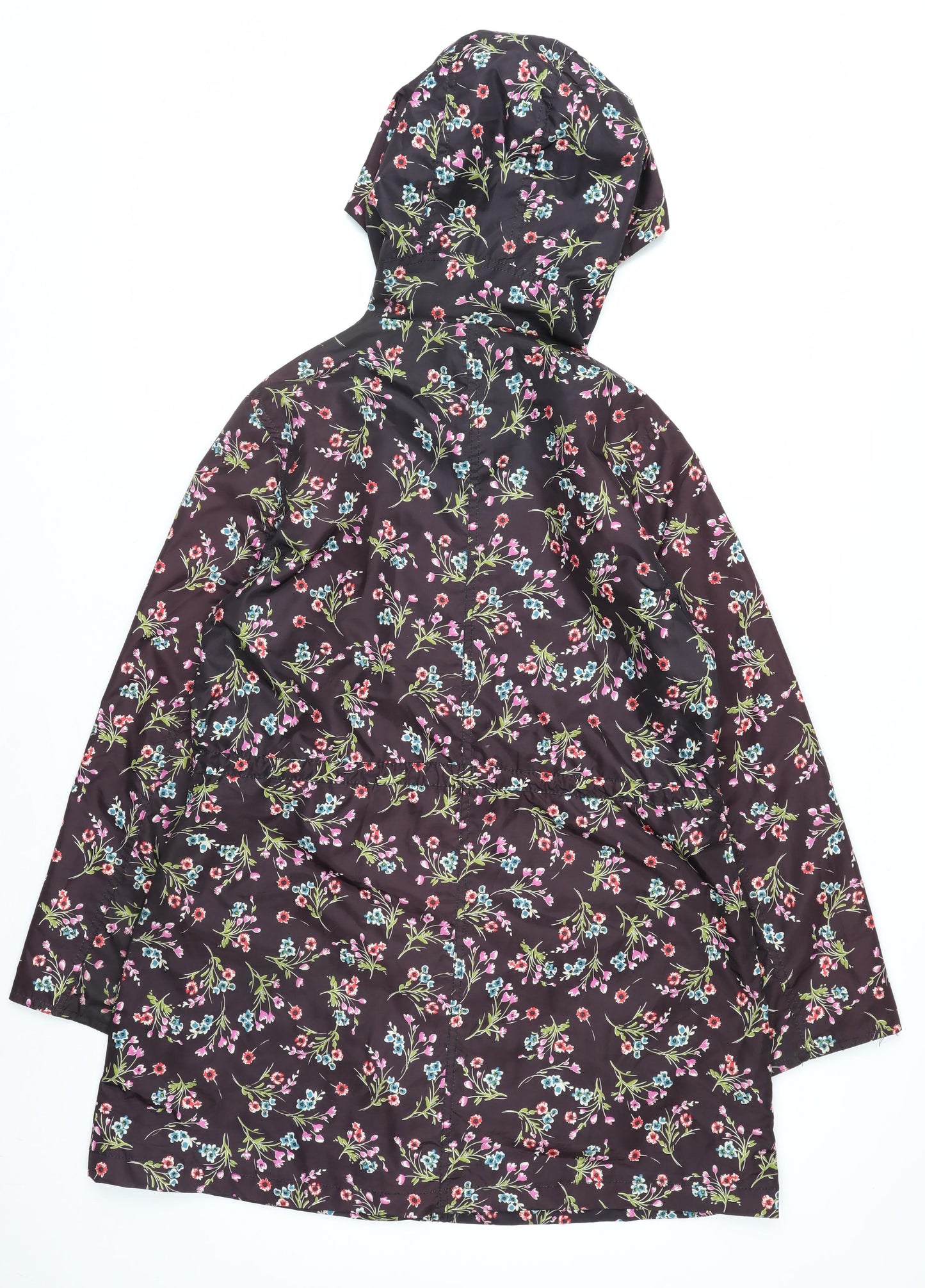 Peacocks Womens Multicoloured Floral Waterproof Rain Coat Size 12