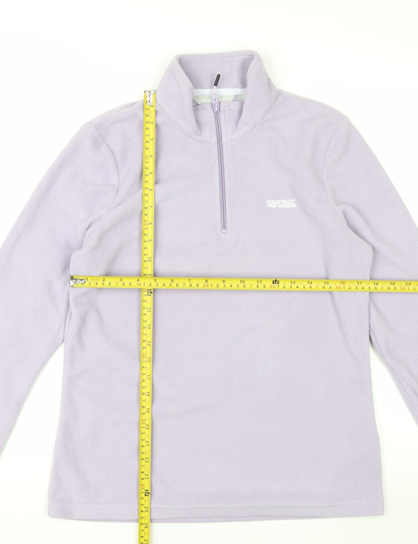 Regatta Great Outdoors Women's Lilac 1/4 Zip Fleece Sweatshirt UK 12